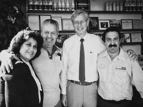 Joe Sr. & Joe Jr. with Exxon Reps.